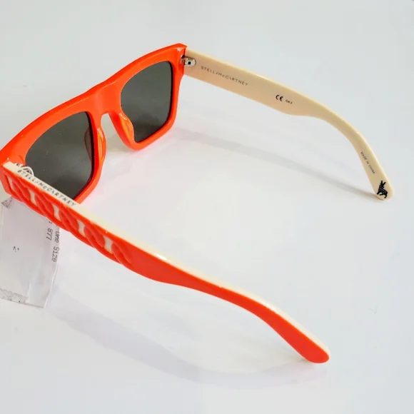 NWT Stella mccartney Falabella Neon Orange Sunglasses - Picture 5 of 7